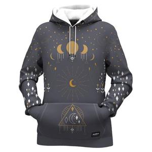 Sudadera con Capucha para Hombre, Estampado de Galaxia Cósmica, Sublimación, Poliéster Tejido, Estilo Otoñal - Product Image 2