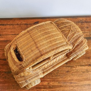 Beetle car from sustainable rattan excellent quality miniature cars kids play toy vehicles - Product Image 5