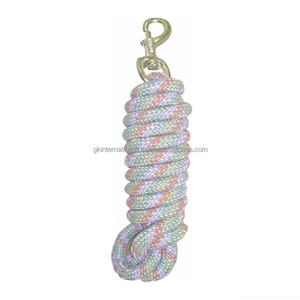 Customized Two Tone Cotton PP <b>Horse</b> <b>lead</b> <b>rope</b> hand braided designer <b>lead</b> <b>rope</b> <b>horses</b> best price - Product Image 4