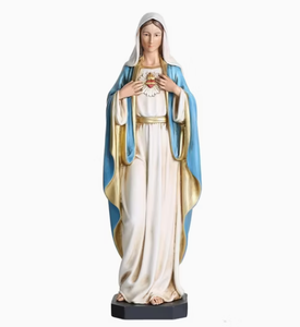Estátua Religiosa da Virgem Maria em Resina Impressa em 3D, Pintada à Mão, de Alta Qualidade para Decoração de Casa/Envio Rápido - Product Image 1