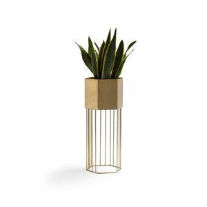 Macetero Decorativo de Metal con Soporte, Macetero Antiguo, Macetero de Hierro, Macetero Decorativo, Macetero de Interior, Macetero de Exterior - Product Image 4
