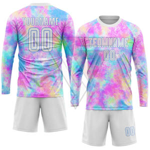 Conjunto de Uniforme de Fútbol Personalizado, Camiseta y Pantalones Cortos, Poliéster que Absorbe la Humedad, Kit de Fútbol para Equipos y Clubes, Suministro de Fábrica OEM - Product Image 4