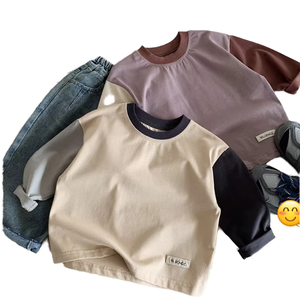 T-shirt style chemise pour garçons OEM/ODM, 100 % coton, séchage rapide, anti-boulochage, grande taille, compressé 160g, imprimé logo dessin animé pour enfants - Product Image 6