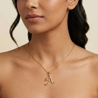Colgante de diamante natural premium de 0.05 ct, color HI, corte brillante redondo, claridad VS SI, oro amarillo, joyería fina, regalo para mujer.
