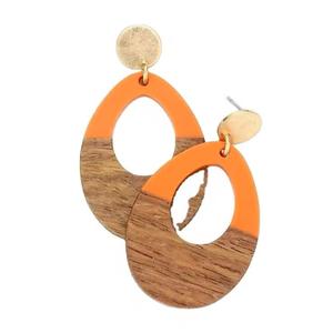 Pendientes de Resina Artesanales en Colores Pantone Personalizables con Acabado Brillante, Hechos a Mano, Florales Artísticos, Estilo Hada, para Uso Diario y Looks a la Moda - Product Image 2