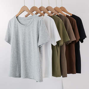 Camiseta Holgada de Algodón para Mujer al por Mayor, Manga Corta, Cuello Redondo, Color Liso, Estilo Casual Oversize, con Logotipo Personalizado - Product Image 4