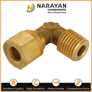 ข้อต่อทองเหลืองแบบข้อศอกเกลียวตัวผู้สำหรับงานท่อและหลอด - Product Image 2