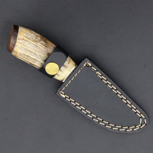 Cuchillo de caza de acero de Damasco hecho a mano de alta calidad, personalizado, con mango de madera, tipo Skinner, de 4 pulgadas, ¡muy vendido! - Product Image 4
