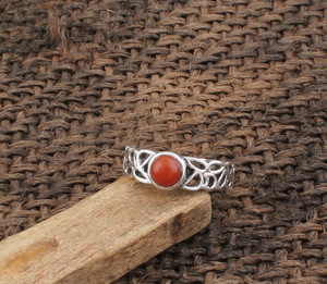 Bague de mariage en turquoise italienne naturelle sertie clos, en argent sterling 925, avec pierre précieuse Moonga méditerranéenne authentique, bijoux pour femme - Product Image 4