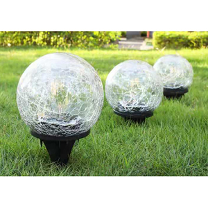 Outdoor garden decoration solar crackle globes - Product Image 3