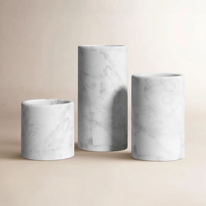 <b>Marble</b> <b>Candle</b> Stand Square Shape For Home Decoration With Four Holes <b>Candle</b> Decorative Holder Tableware Use - Product Image 2