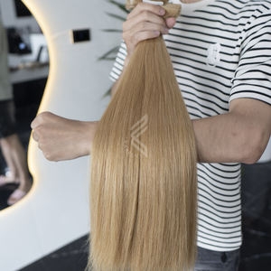 Paquetes de cabello virgen europeo Crudo sin procesar Cutícula alineada Trama doble para salones Estilo Fumi Cabello virgen popular - Product Image 2