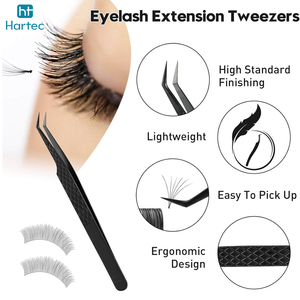 New Arrival Best Price Stainless Steel OEM ODM Service Best Supplier Premium Quality With Own Logo Eyelash Extension Tweezers - Product Image 4