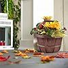 Round Wooden Basket with Handle Multipurpose Fruit <b>Storage</b> Bucket - Product Image 3