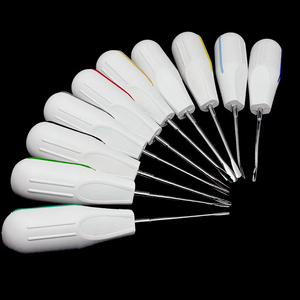 Kit de 10 Elevadores Dentales Manuales Curvos para Extracción de Raíces, Agarre Ergonómico, 3 Posiciones de Mandíbula para Extracción Dental Mínimamente Invasiva - Product Image 4