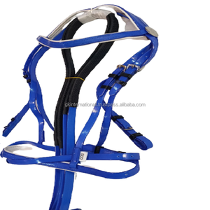 Brida de caballo azul de pvc de primera calidad, con relleno blanco y rizos - Product Image 3