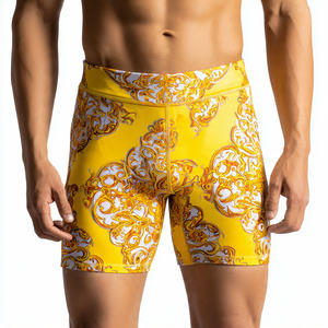 Base <b>Layer</b> Compression Shorts Men Elastic Waist Workout Wear Yoga Shorts Men's 100% Polyester Gym Wear Compression Shorts Mens - Product Image 4