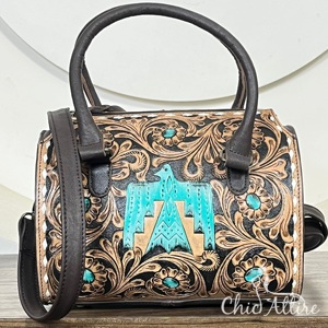 Sac de voyage Thunderbird en cuir véritable fait main, taille moyenne, pour femme, sac de sport durable pour l'extérieur – Collection March Expo - Product Image 1