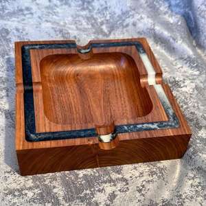 Cenicero de Cigarros de Madera Natural Hecho a Mano, Ecológico, Estilo Americano Clásico, Forma Personalizada, Porta Cenizas para el Hogar - Product Image 5