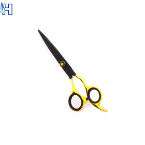 Tijeras de Peluquería Profesionales de Acero Inoxidable con Recubrimiento Negro, Cómodo Apoyo para los Dedos, Tornillo de Diseño Elegante, Suministros para Salón de Belleza - Product Image 5