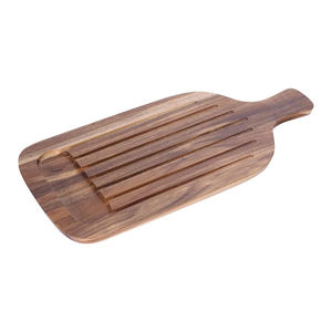 Luxe Ins Acacia Bois Écologique À La Main Plateau De Service Plateau Oblong Assiette En Bois Apéritif Fromage Planche Charcuterie-Alimentaire - Product Image 5