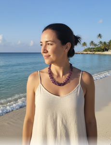 Collar Clásico Gota de Amatista - Product Image 3