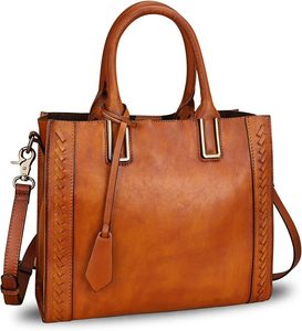 Sac fourre-tout en cuir de vachette véritable personnalisé OEM pour femmes, sac à main élégant et tendance, sac à bandoulière, vente en gros - Product Image 3