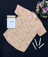 Kurta Dhoti Traditionnel en Coton pour Homme, Bordure Dorée, Coupe Classique, Tenue Décontractée, Inde Pakistan, Été, Fête, Séchage Rapide, Respirant