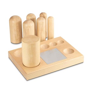 Wooden Dapping <b>Doming</b> Block And Punches Set Of 7 Sizes With Steel Plate Wood Forming Metal Shaping Jewelry Making Tools - Product Image 1