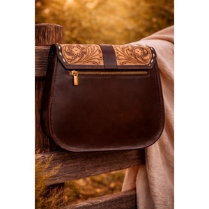 Bolso tote con flecos de piel de vaca, grabado artesanal, nuevo, 100% cuero genuino, elegante bolso tote de diseñador para mujer, multiusos - Product Image 2