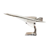 Modèles authentiques d'avion Concorde en aluminium poli, modèle de collection, décoration d'avion, décoration de la maison, logo personnalisé