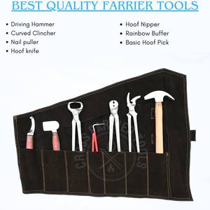 Kit de Herramientas para el Cuidado de Pezuñas de Caballos con Martillo de Herrador, Pinza para Pezuñas, Extractor de Clavos, Herramienta de Pulido, Cuchillo Arcoíris y Limpiador de Pezuñas - Product Image 2