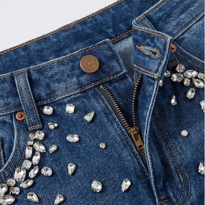 Shorts de Mezclilla Rectos de Cintura Alta para Mujer, Verano, Casuales, Elegantes, Cómodos, Color Personalizado, Jeans al por Mayor, Ropa de Moda - Product Image 4