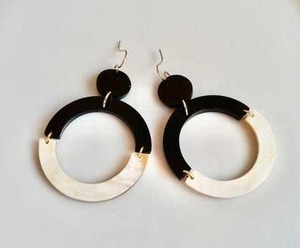 Pendientes de Cuerno de Búfalo Hechos a Mano, Naturales, Ecológicos, Ligeros, Joyería de Moda para Mujer, Fabricante Mayorista - Product Image 5