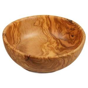 Tazón de madera tallado tradicional multiusos, tazón grande de madera para servir ensalada, fruta, pan y para regalar. - Product Image 6