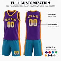 Uniforme de Baloncesto Personalizado para Adultos, Logotipo del Equipo Personalizado, Nombre del Jugador, Número, Conjunto de Camiseta y Pantalones Cortos de Baloncesto, 100% Poliéster de Secado Rápido