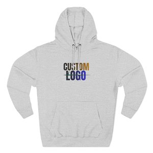 Custom Printed OEM Unisex Fleece Hoodie Heavy Cotton Solid <b>Grey</b> Pullover Hooded <b>Sweatshirt</b> Front Logo Quick Dry Eco-Friendly - Product Image 1