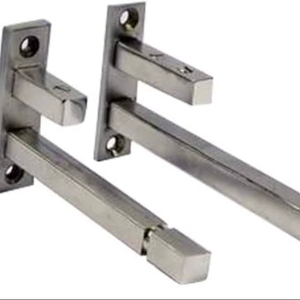 Par de soportes en forma de F de acero inoxidable de 8 mm, 12 x 12 mm - Product Image 1