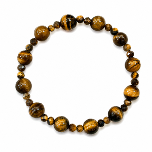 Bulk Natural Tiger Eye Stone <b>Bracelet</b> Handmade <b>Beaded</b> Crystal <b>Bracelet</b> Adjustable Healing Gemstone Jewelry For <b>Men</b> Women - Product Image 3