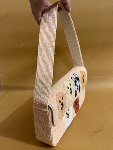 Sac à bandoulière perlé fait main pour femme, motif animal brodé de luxe, sac à main de mode, sac à main de créateur personnalisé OEM, vente en gros - Product Image 2