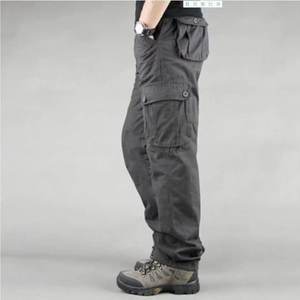 Pantalones Cargo para Hombre, Corte Holgado, Multibolsillos, Pantalones Casuales para Trabajo al Aire Libre - Product Image 3