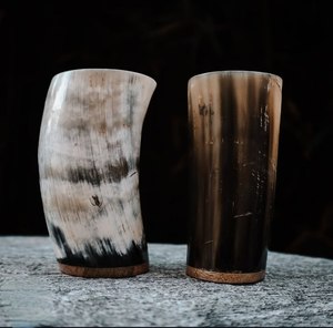 Regalos de Navidad, taza de cerveza de cuerno natural, decoración para el hogar, personalizada para cerveza, vino, estilo vikingo, al mejor precio - Product Image 5