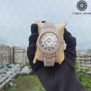 Charm_Jewels Luxury Women Stainless Steel Round <b>Watch</b> 38mm Analog Quartz Sapphire Crystal <b>Diamond</b> Band Fashion - Product Image 1