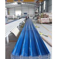 Materiales de construcción ligeros Hoja de techo de PVC trapezoidal Teja Upvc Teja para almacén Techos Tejas Para teja