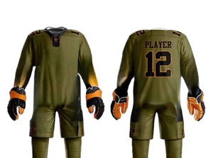 Uniforme de Hockey sobre Hielo Sublimado al por Mayor, Diseño Único Personalizado con Logotipo y Color, Talla Adulto, Ropa Deportiva de Equipo - Product Image 3