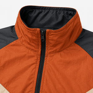 เสื้อแจ็คเก็ต Anorak แบบซิปครึ่งตัว สกรีนโลโก้ได้ ไม่มีขั้นต่ำสั่งซื้อ กันน้ำ กันลม เสื้อกันลมแบบสวมหัว มีกระเป๋าจิงโจ้  แบบ Colorblock สำหรับผู้ชาย - Product Image 5