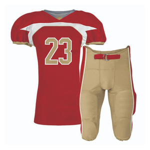 Ensemble d'uniformes de football américain personnalisés par sublimation, motif aile d'aigle, maillot et pantalon professionnels pour équipe, ensemble court 100% - Product Image 5