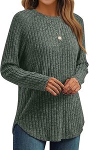 Womens Long Sleeve Shirts Fall Fashion <b>Tops</b> Blouses <b>Dressy</b> Sweaters <b>Tunic</b> Winter Clothes Casual Outfits - Product Image 4
