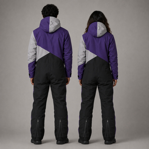 Custom Unisex Color Block Ski Suit Insulated Waterproof Snow Jacket and Pants Wholesale Sportswear Manufacturer Supplier - Product Image 5