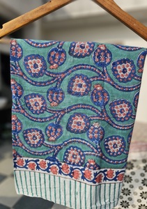 Hand Block Print Cotton <b>Sarong</b> Pareo Wholesale Floral Paisley Beach <b>Wrap</b> Lightweight Summer Cover Up Export Quality India - Product Image 6